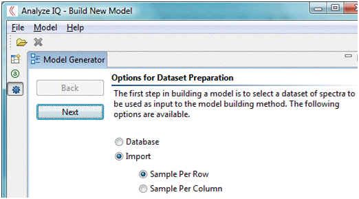 Analyze IQ Lab: importing a data file created with SPC2CSV